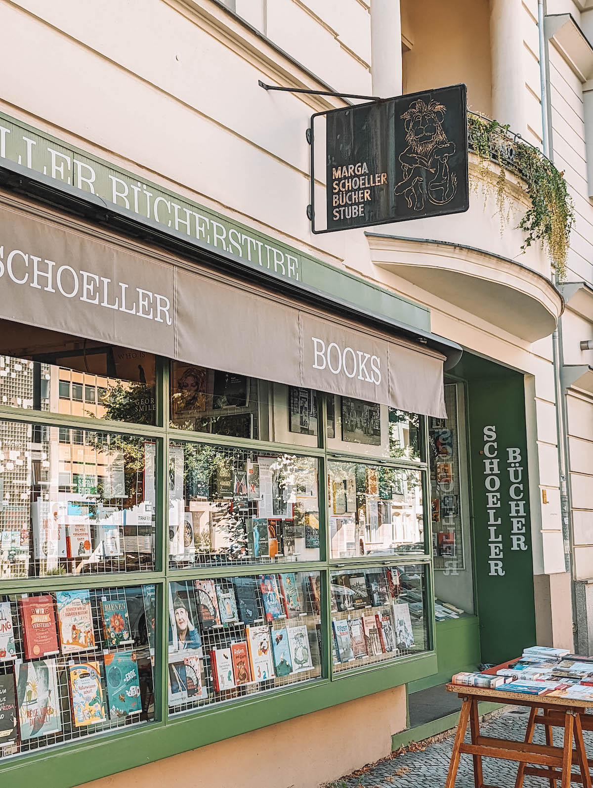 Exterior of the Marga Schoeller Bücherstube in Charlottenburg Berlin.