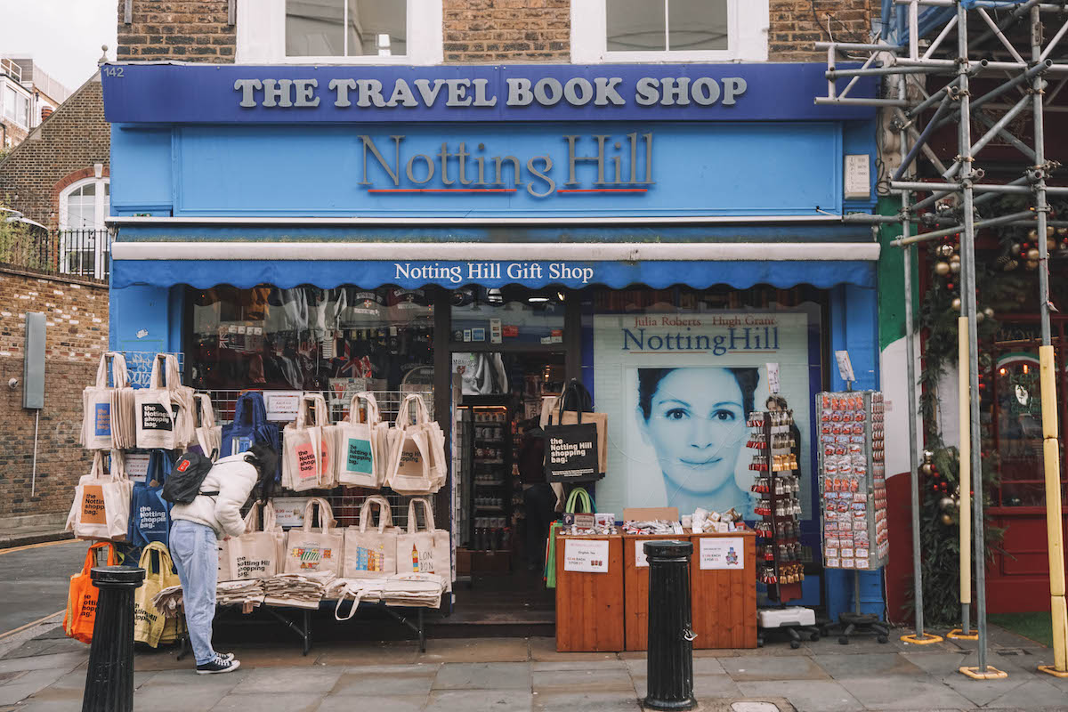 Front of the Notting Hill Bookshop