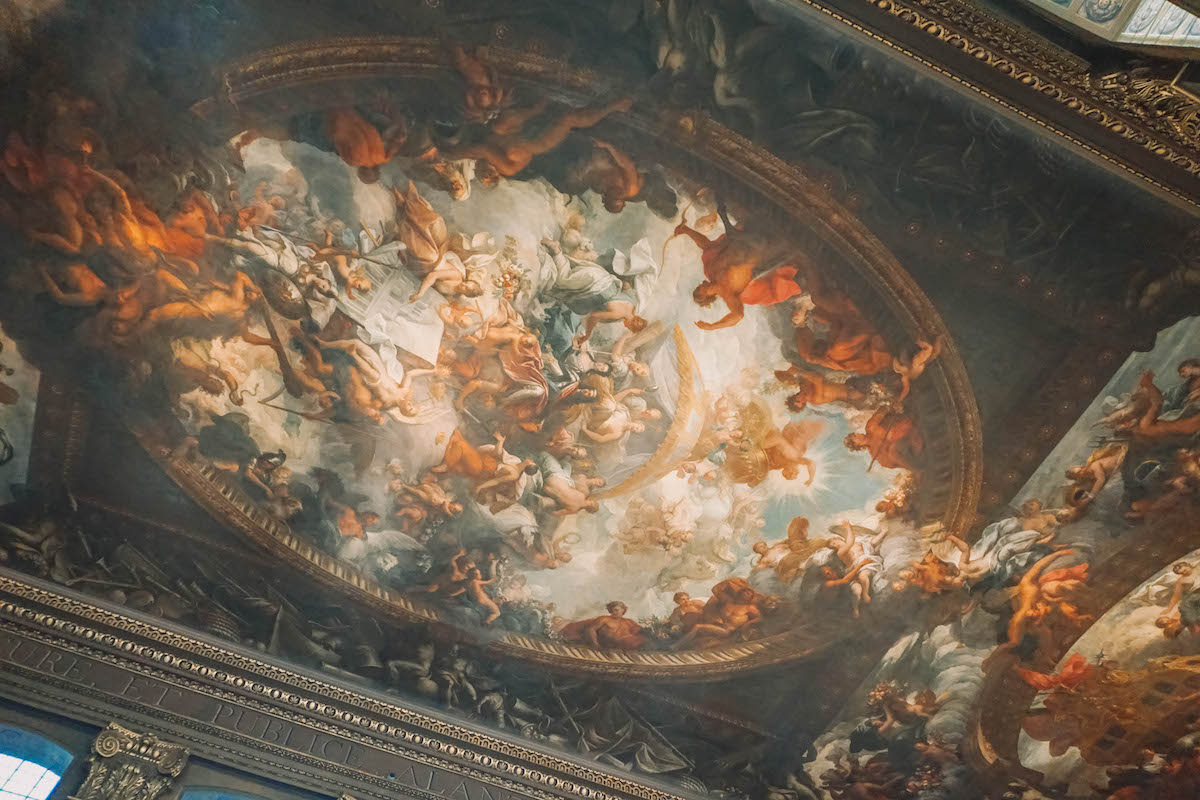 Ceiling of the Painted Hall in Greenwich 