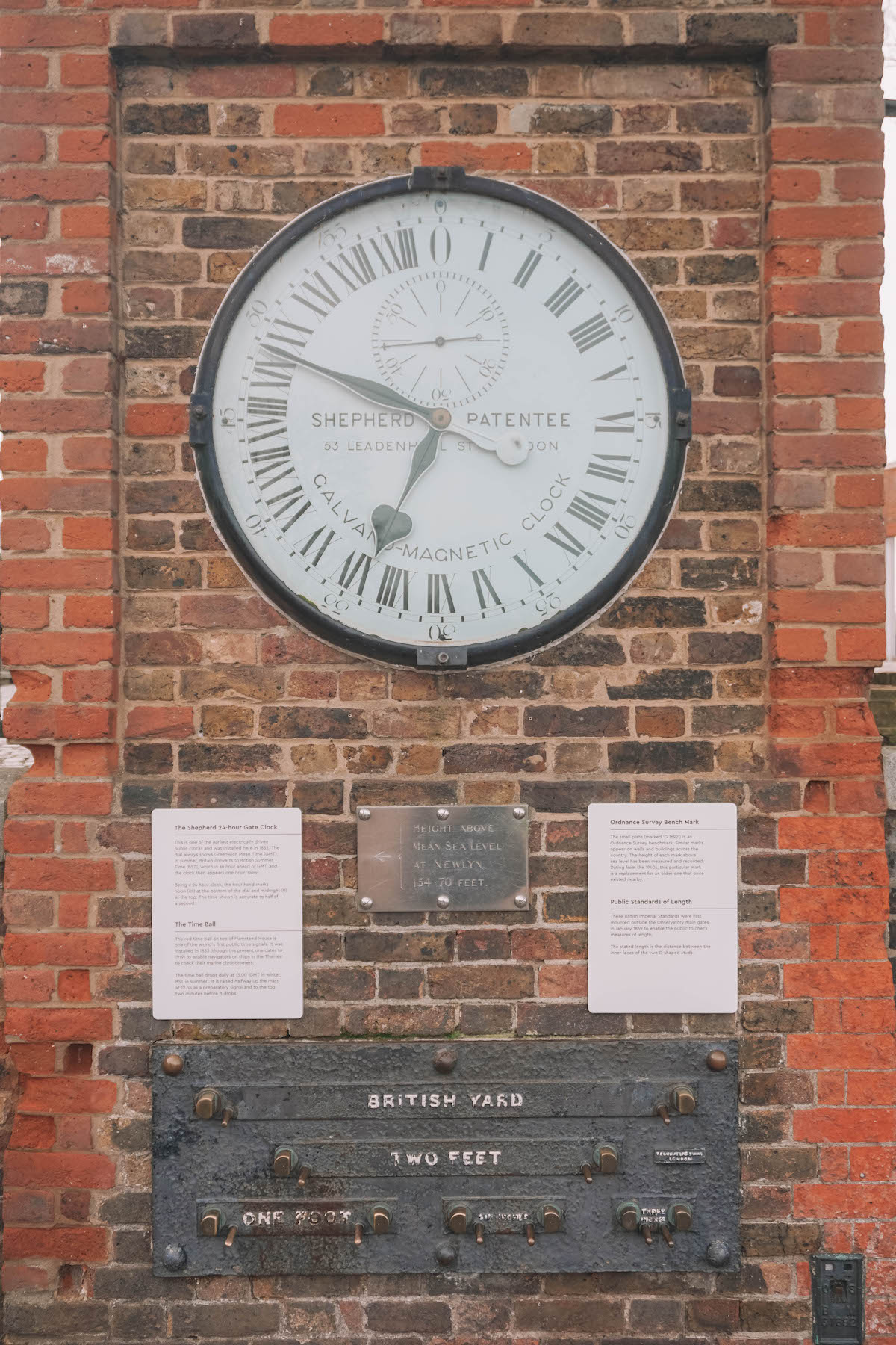 Clock at the Royal Observatory in Greenwich