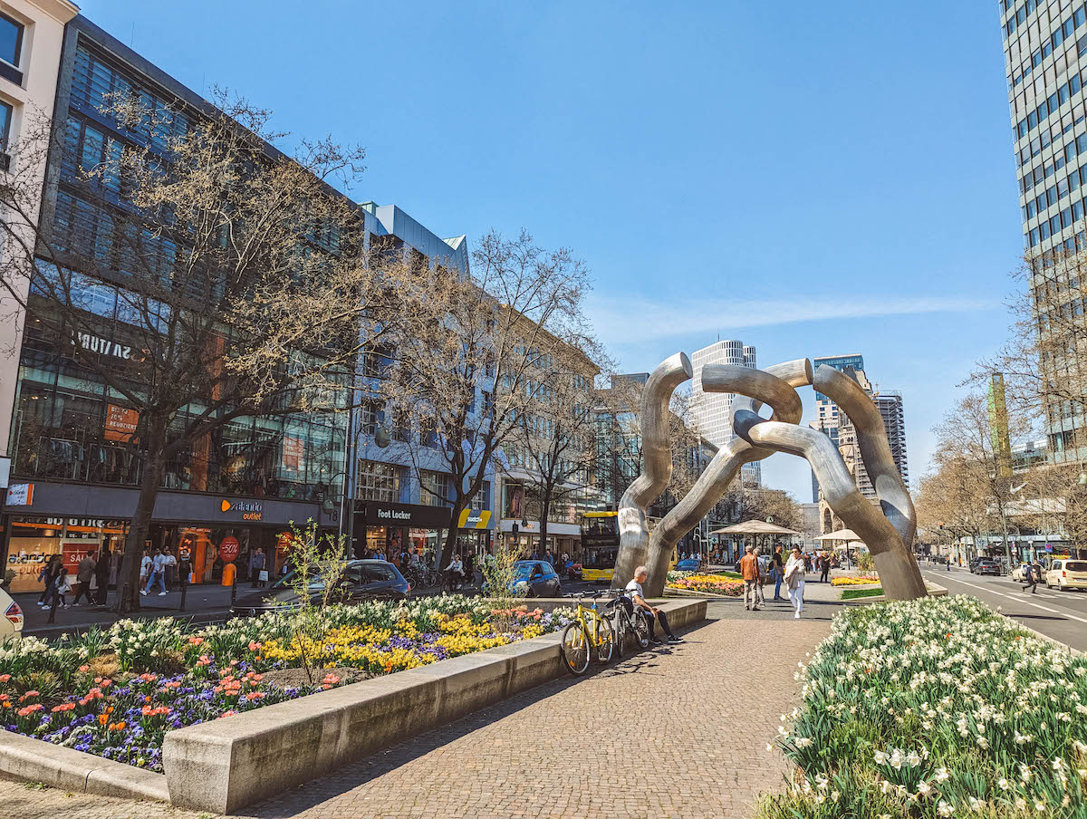 A look down the Kurfürstendamm on a sunny spring day. 