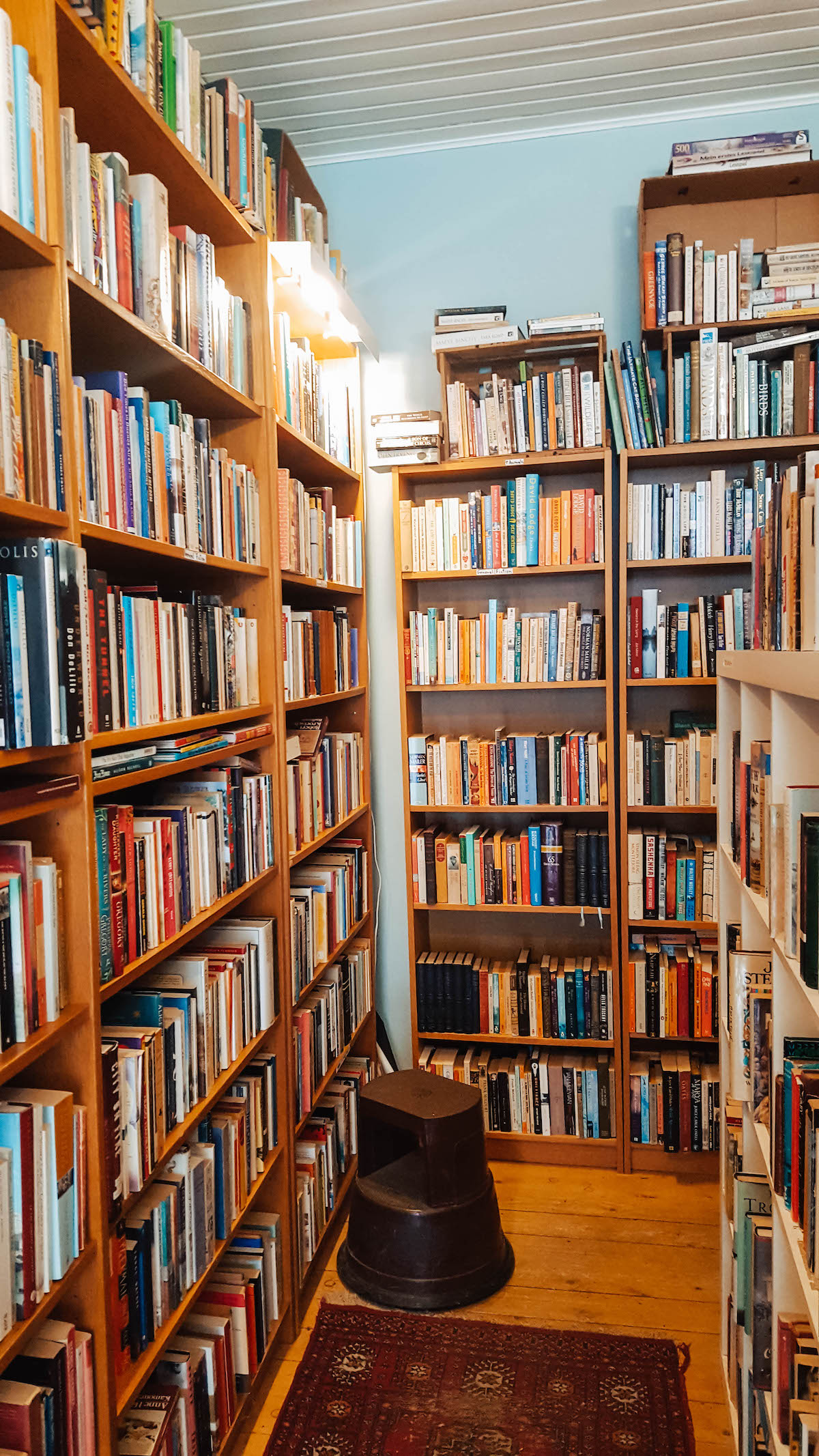 Interior of Book Nook bookstore in Berlin 
