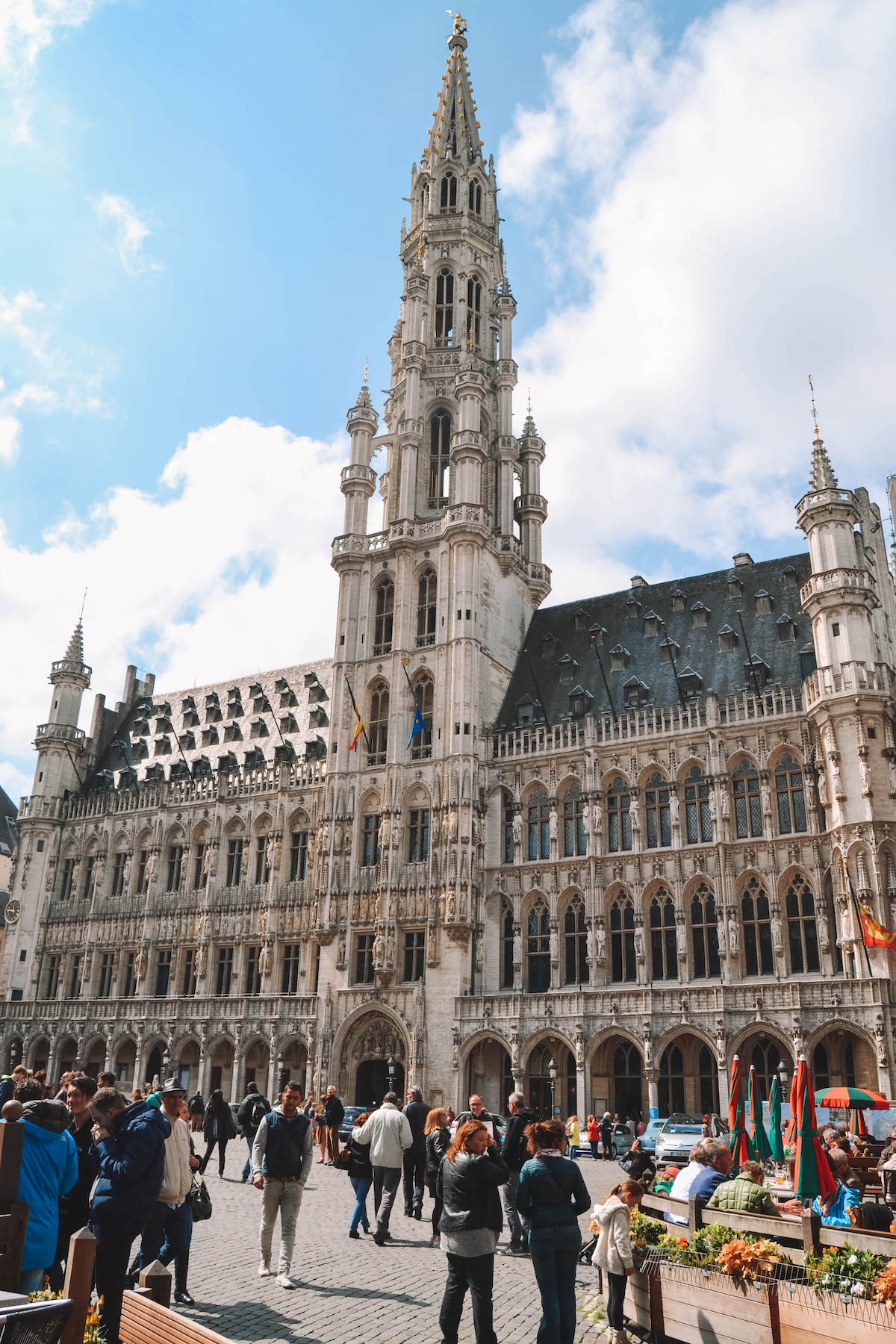 Brussels' Town Hall on a sunny day