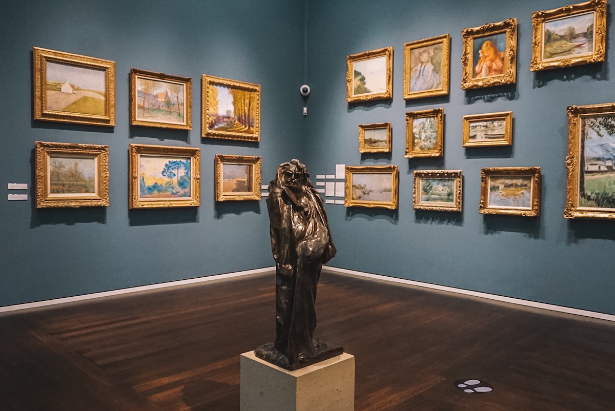 Inside an art museum in Cologne