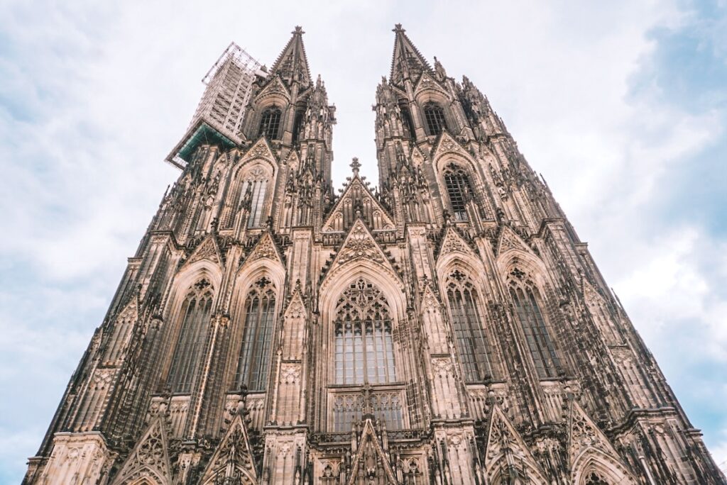 Looking up at Cologne Cathedral 