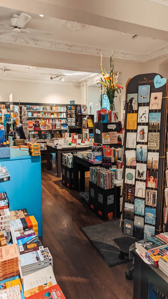 Interior of Love Story of Berlin bookstore