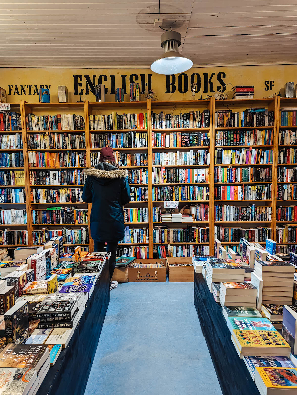 The English section of the Otherland bookstore in Berlin 