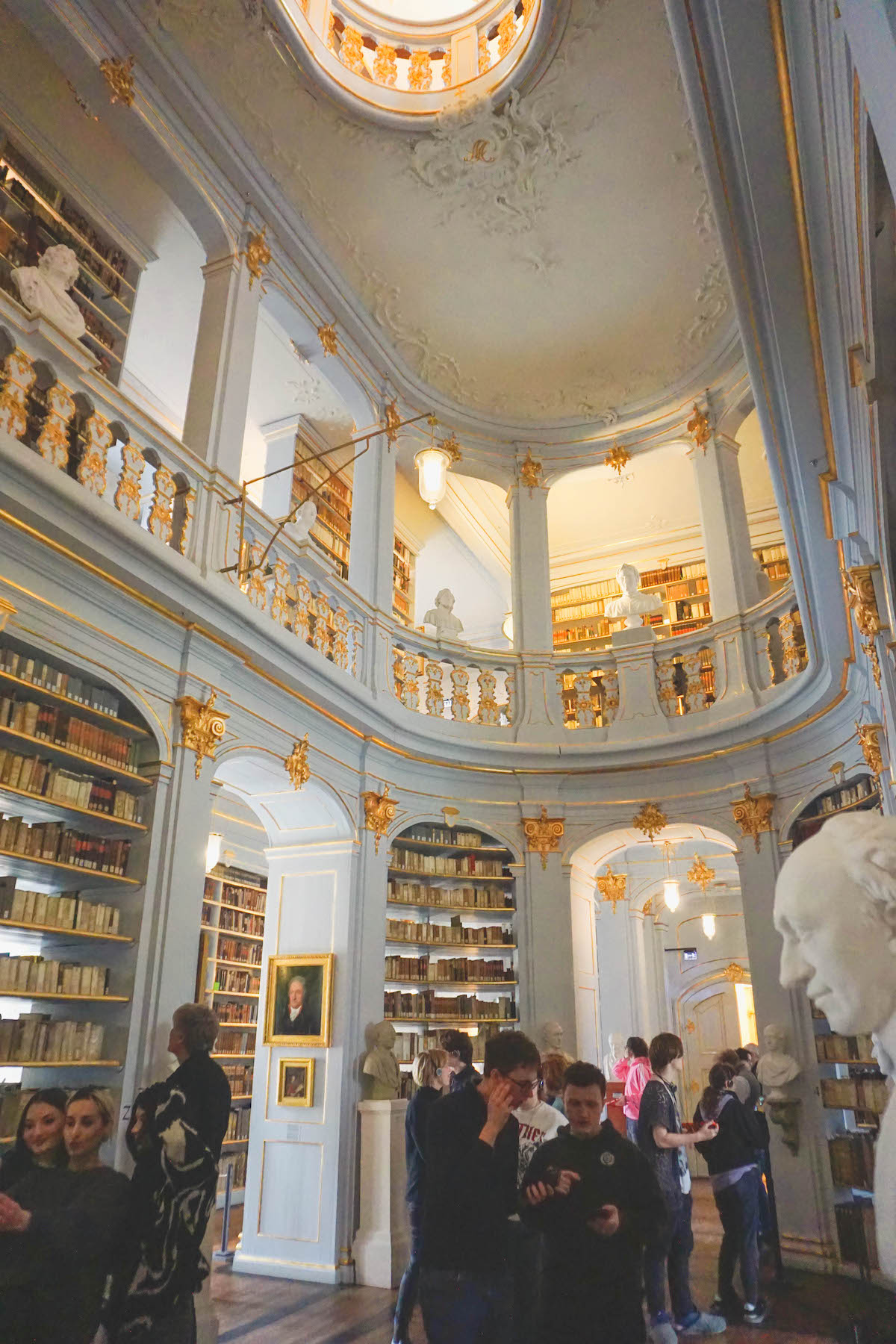 Interior of the Anna Amalia Library in Weimar, Germany 