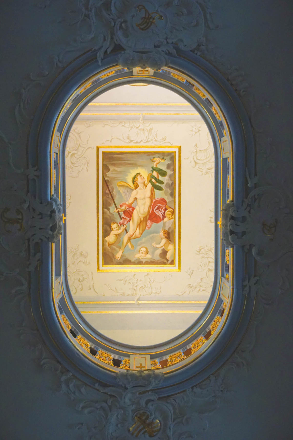 The ceiling painting in the Anna Amalia Library