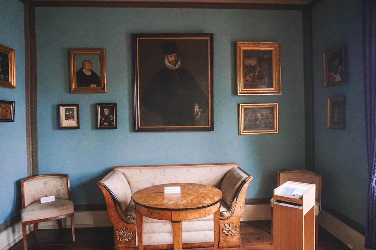 A room in Goethe's house in Weimar 