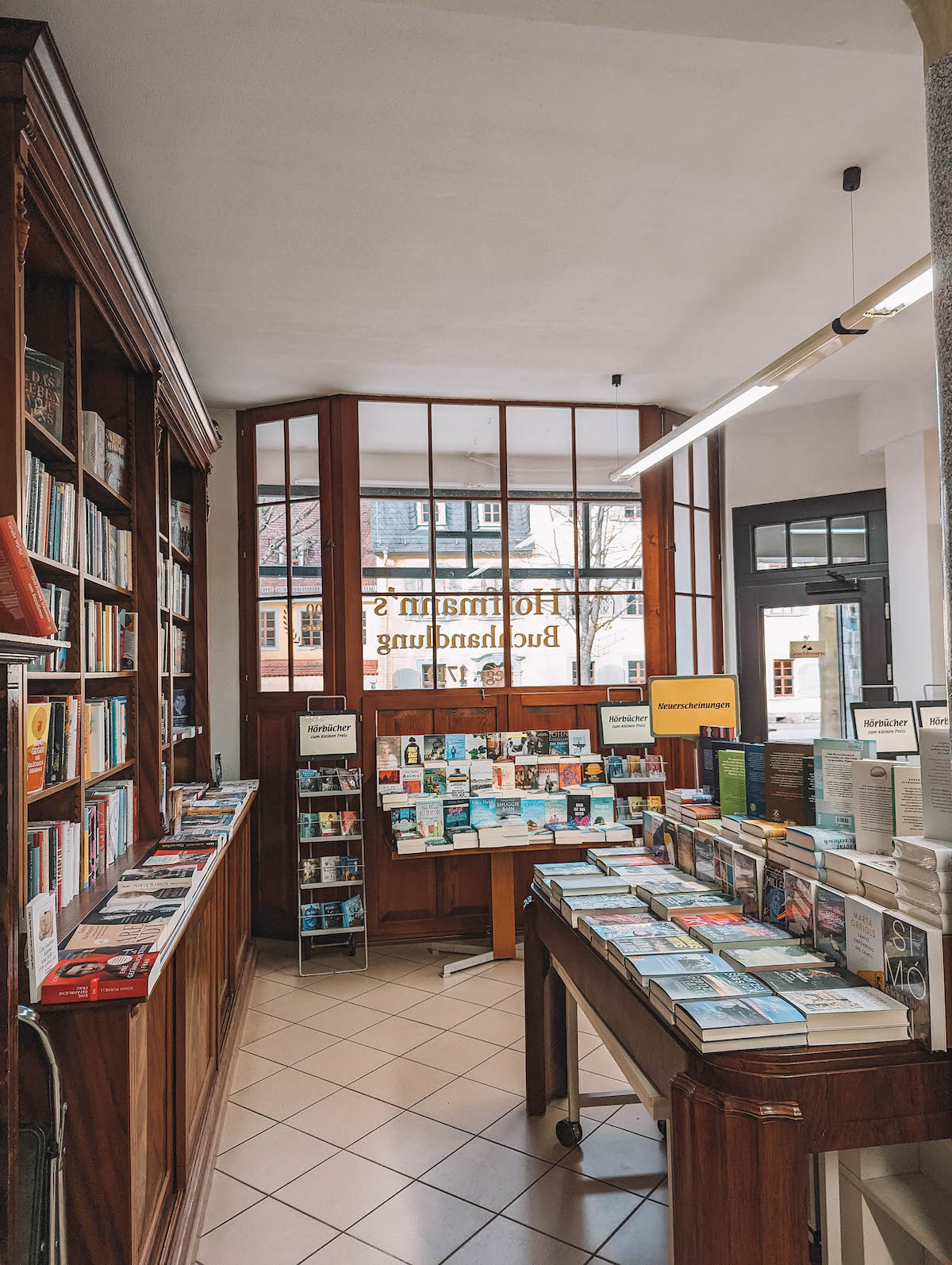 Inside Hoffman's Buchhandlung in Weimar