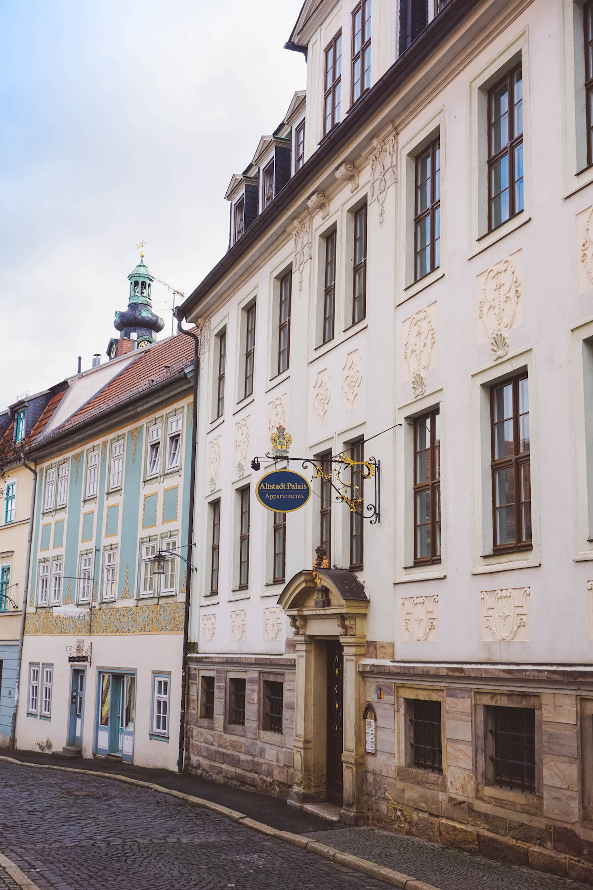 A street in Weimar's old town 