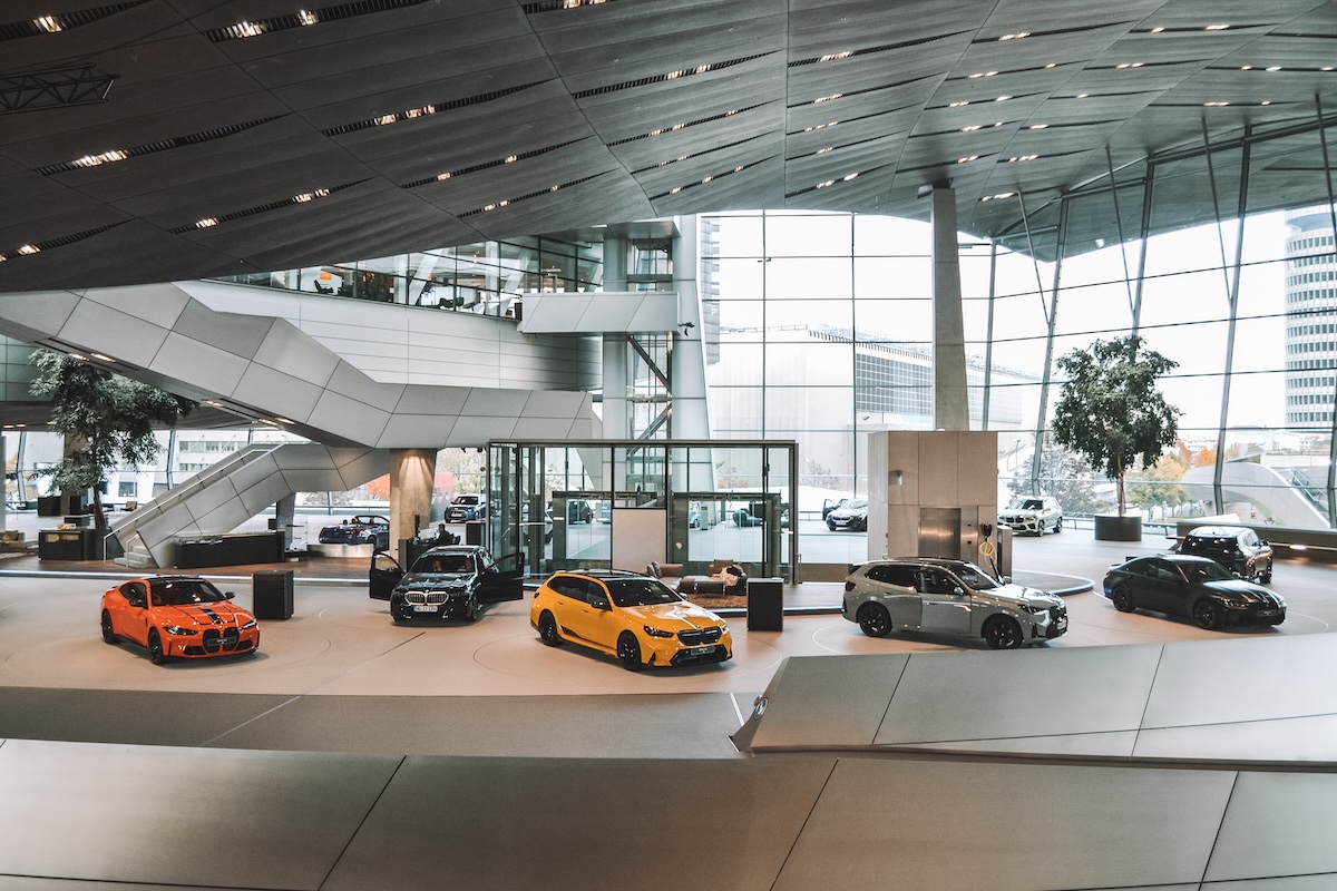 cars at BMW World in Munich