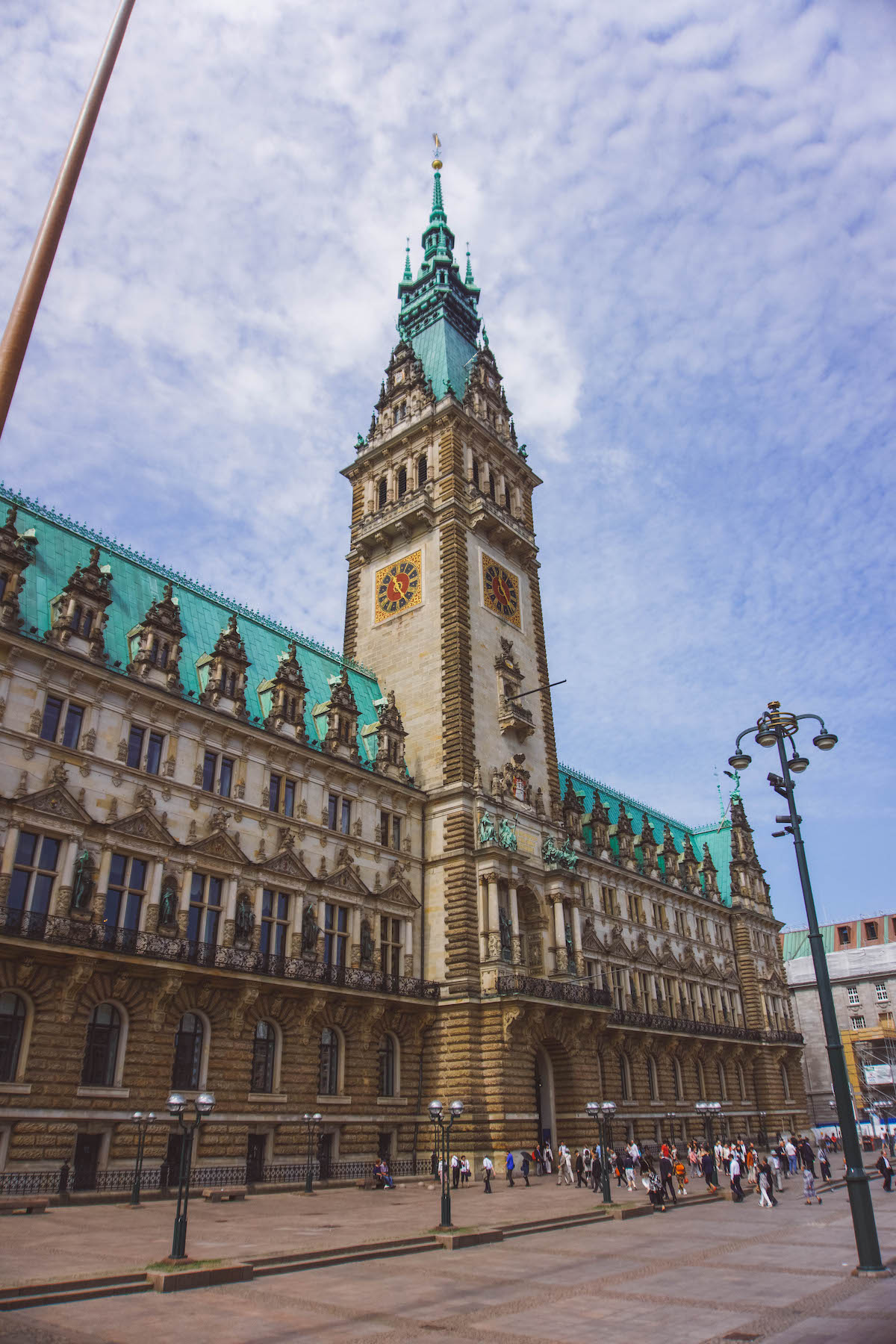 Exterior of Hamburg's City Hall