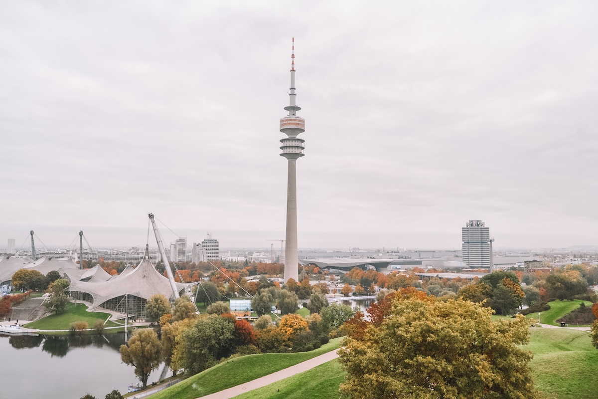 View from the Olympiaberg in Munich
