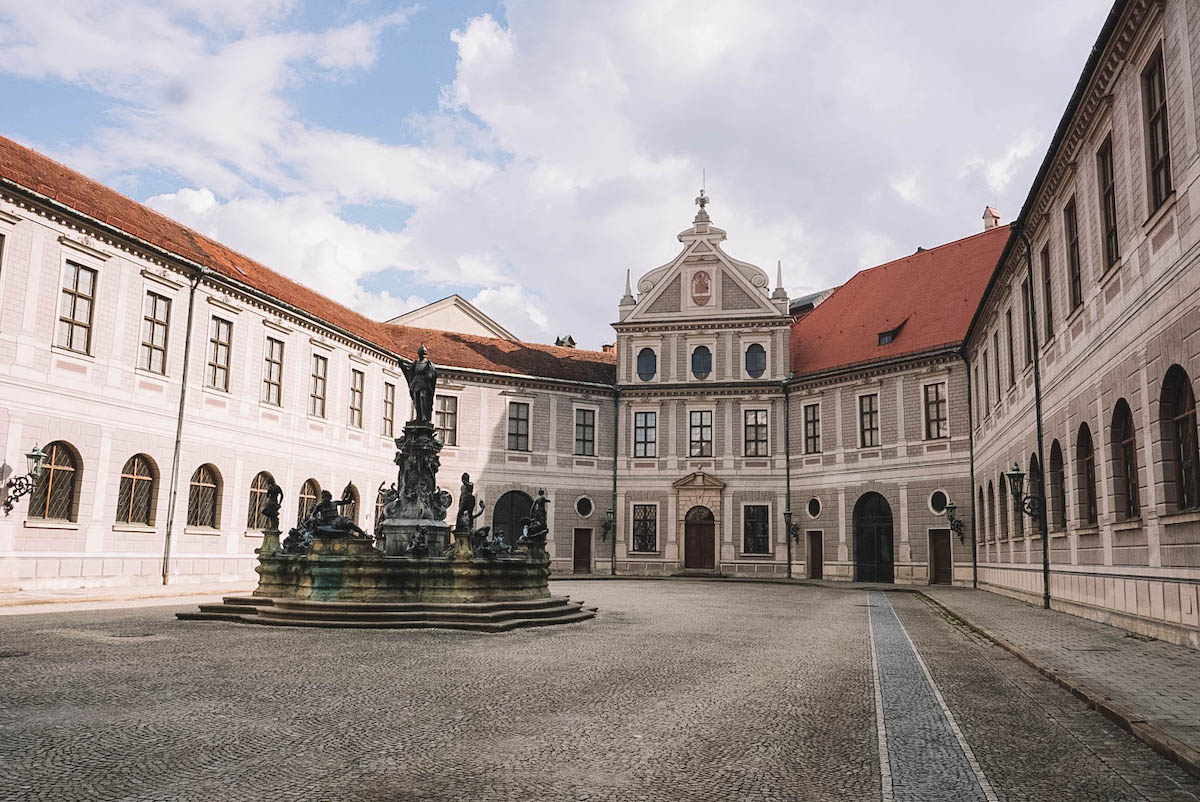 The Brunnenhof inside the Munich Residenz 