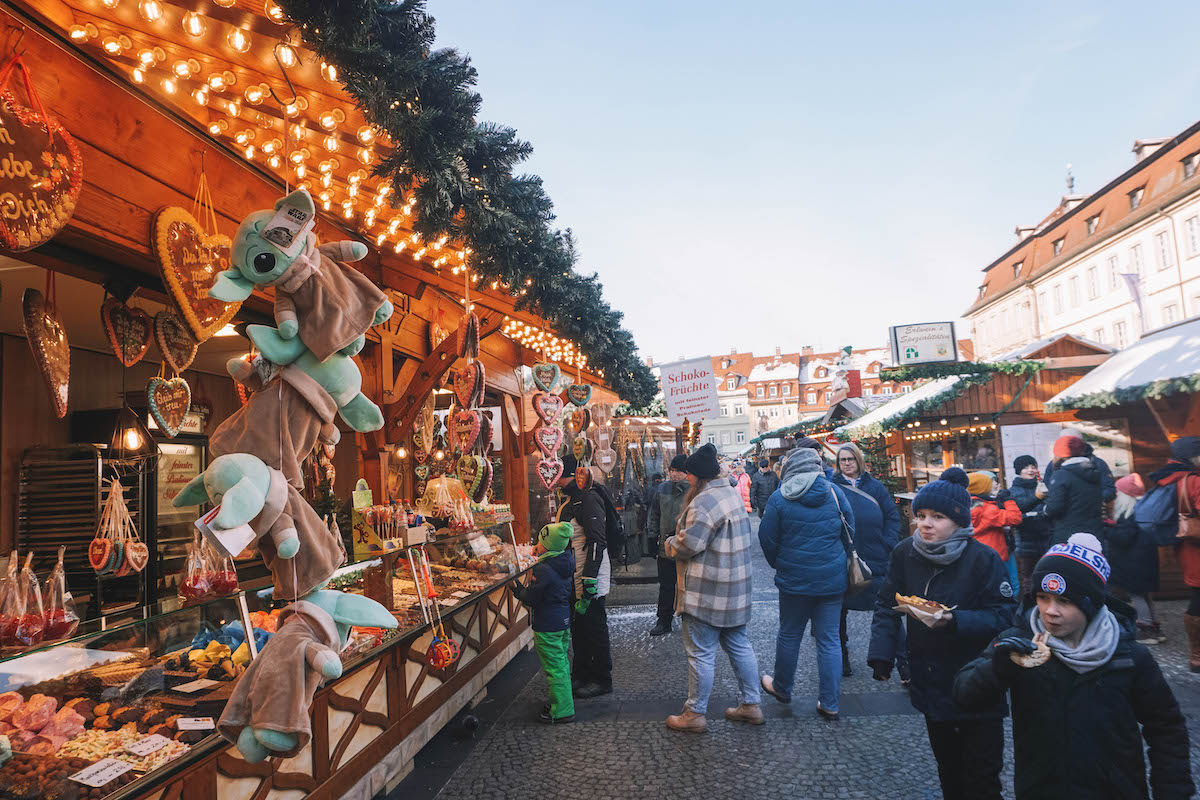 Stalls at the Bamberg,Germany Christmas Market