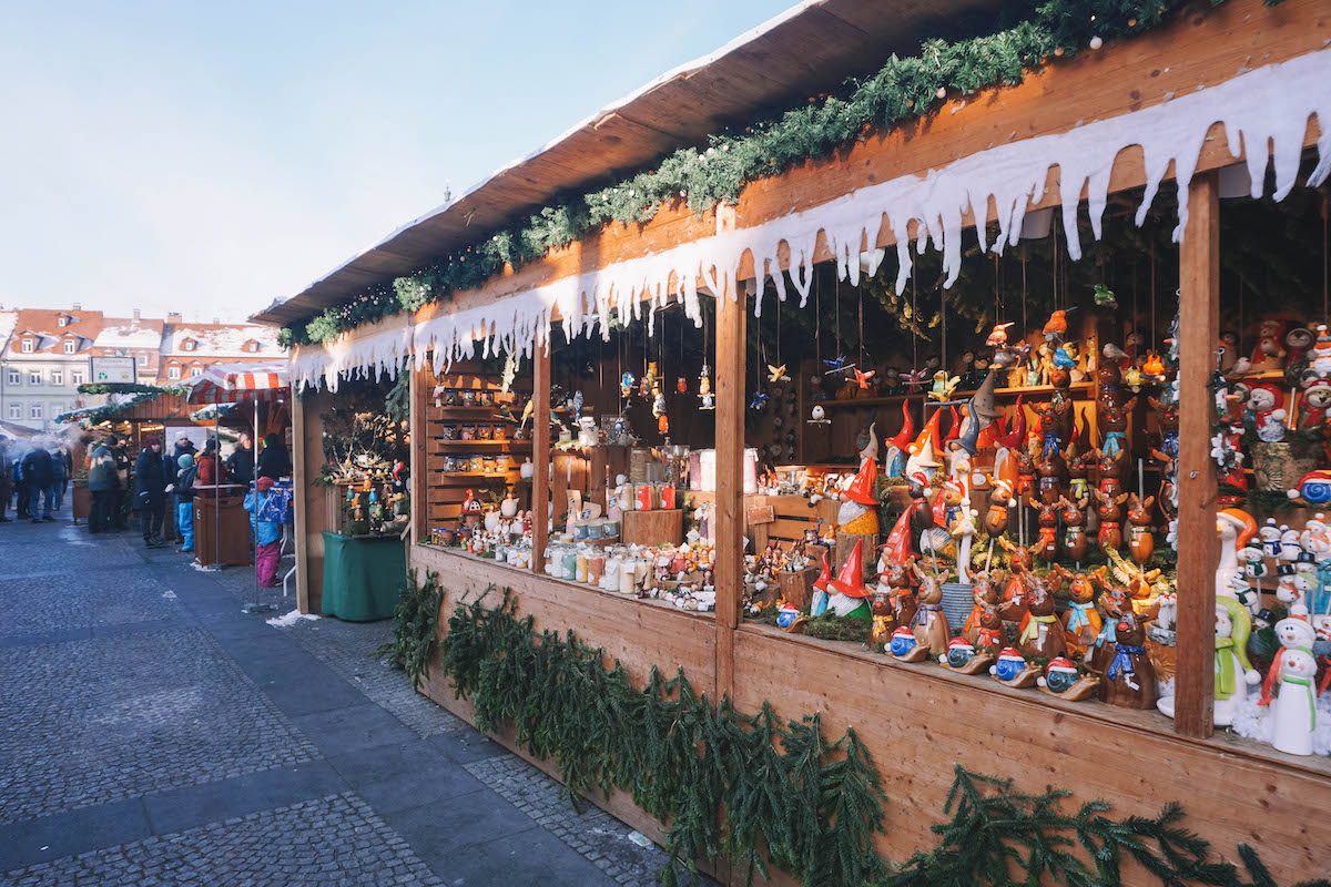 A stall at the Bamberg Christmas Market