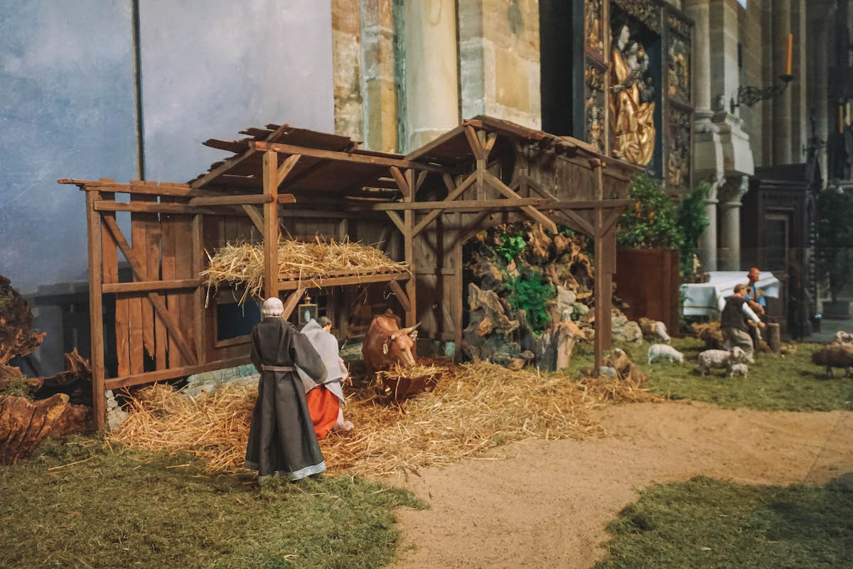 A nativity scene in Bamberg, Germany