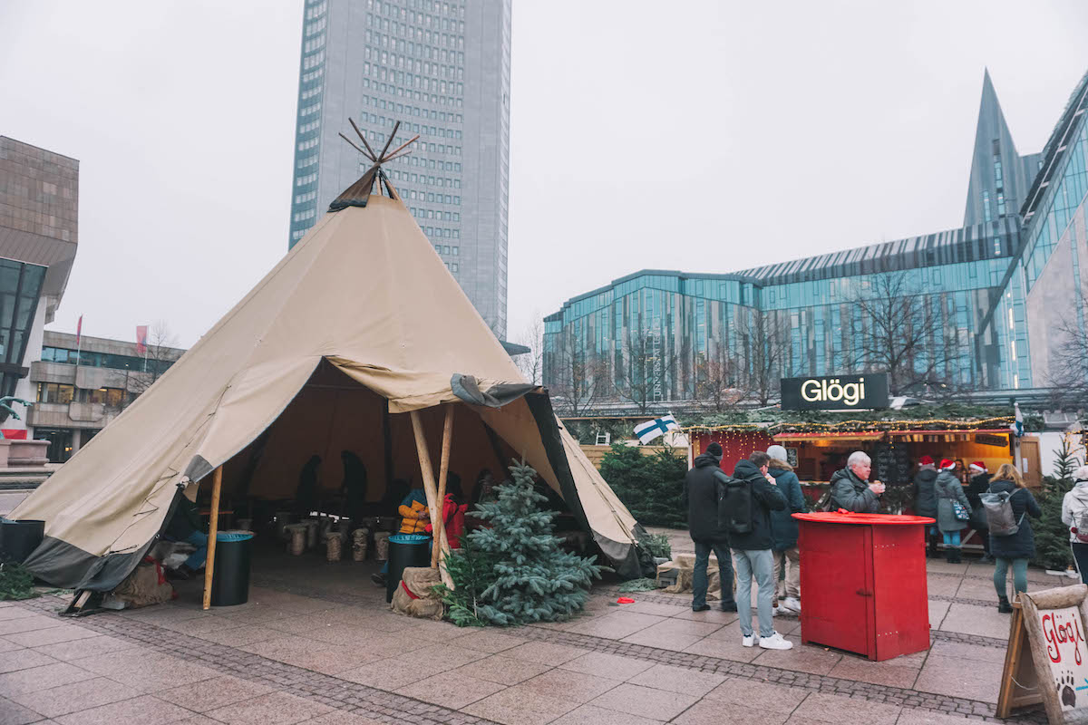 The Finnish Village in Leipzig at Christmas