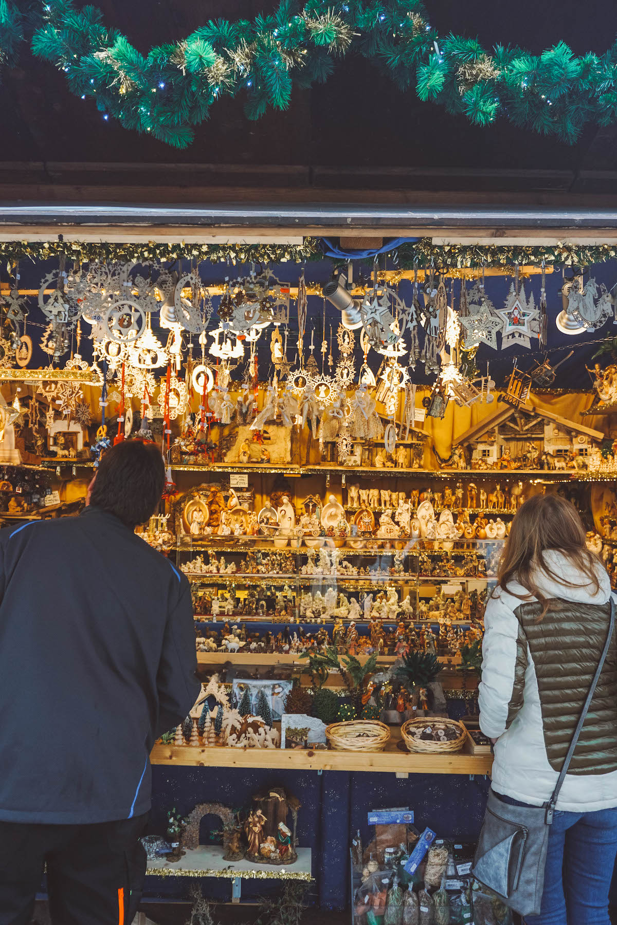 A stall at the Nativity Market in Munich