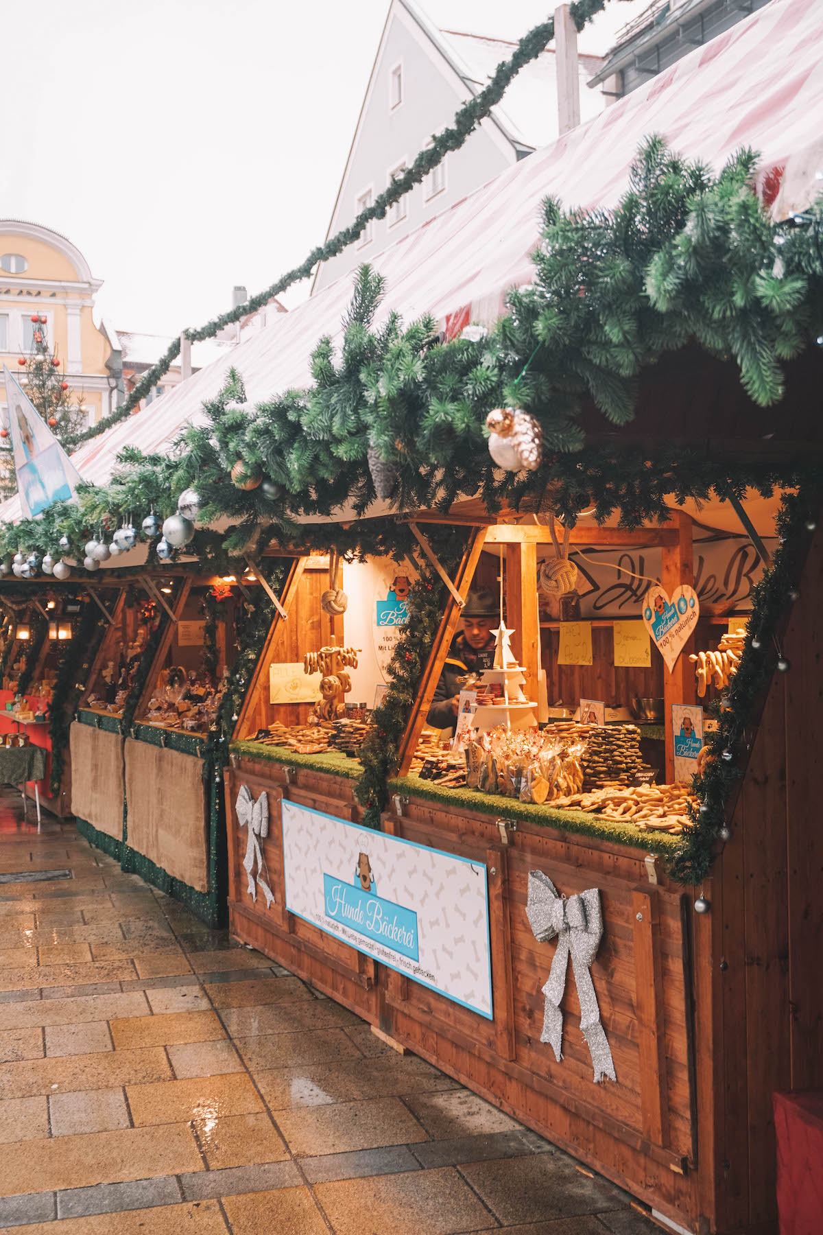 Stalls at the Regensburg Christmas Market