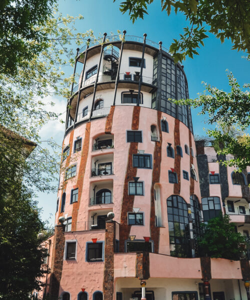 A tower of Magdeburg's Green Citadel.