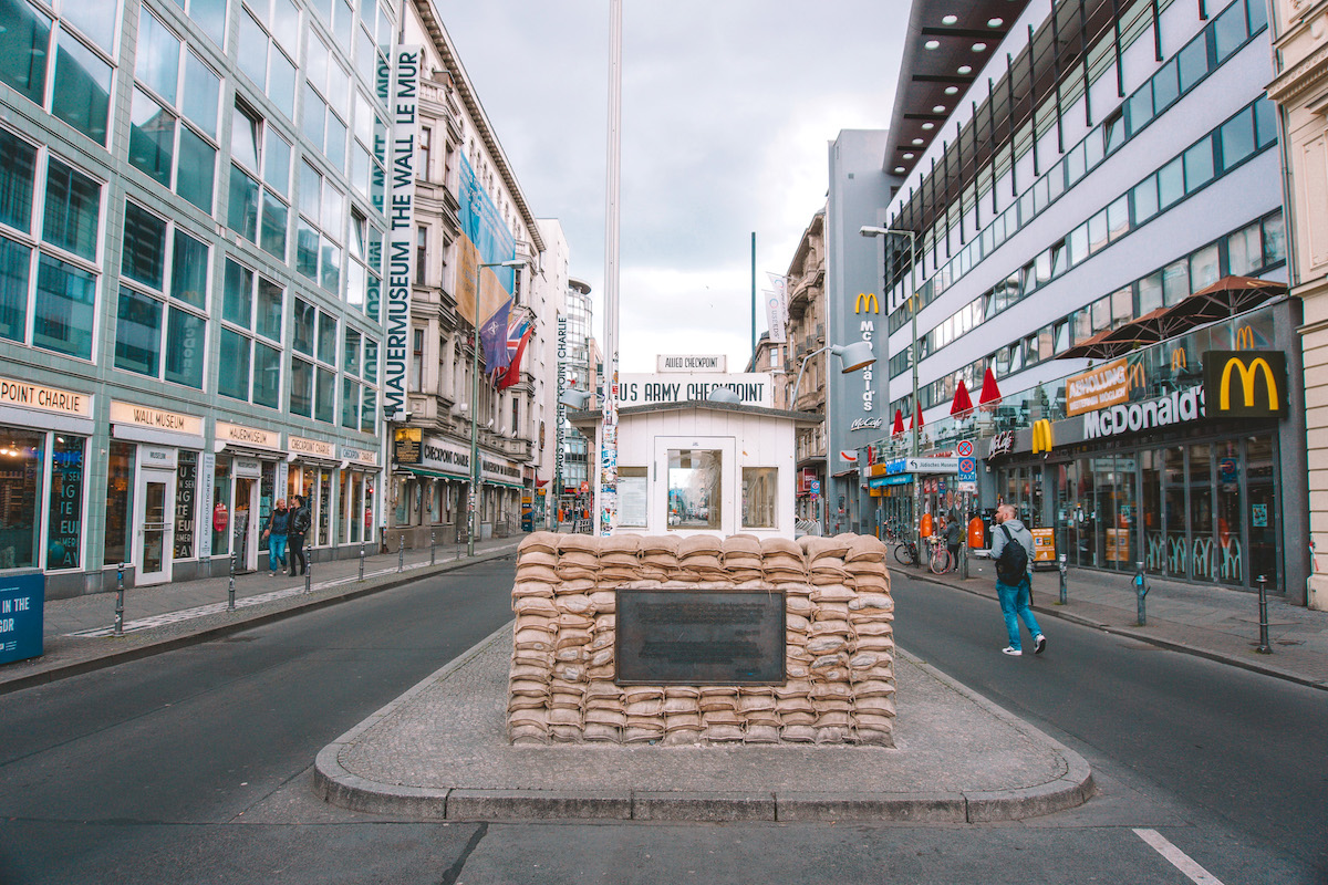 Checkpoint Charlie in Berlin.