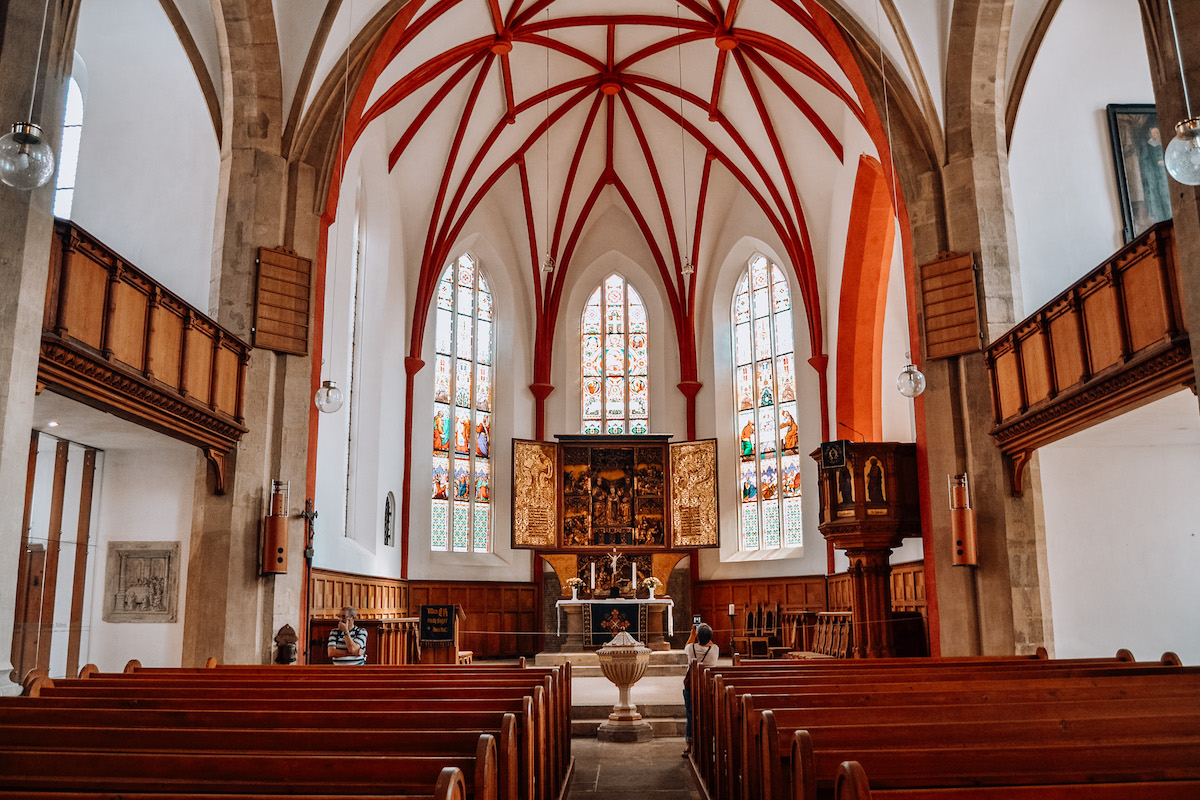 Interior of Frauenkirche in Meissen