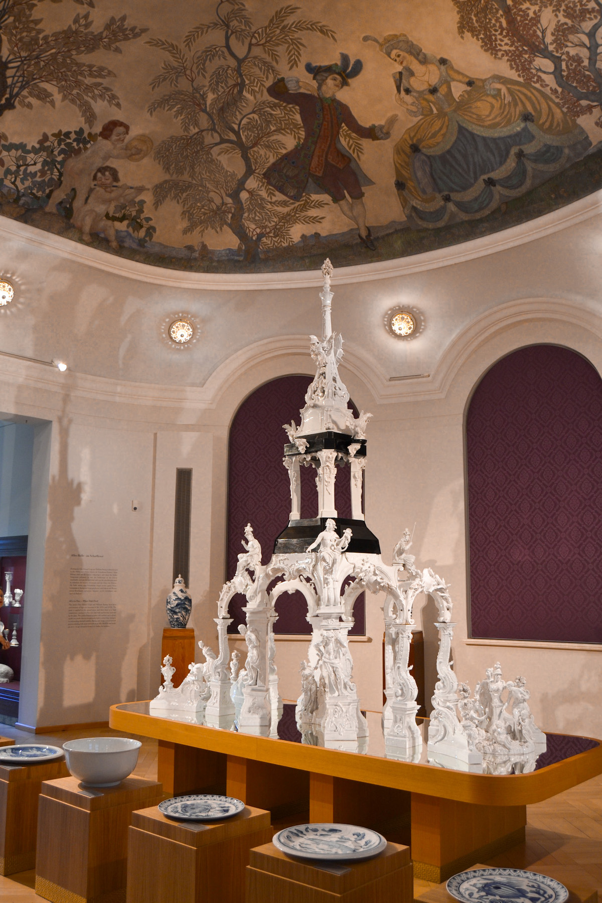 An exhibit in the Meissen porcelain museum
