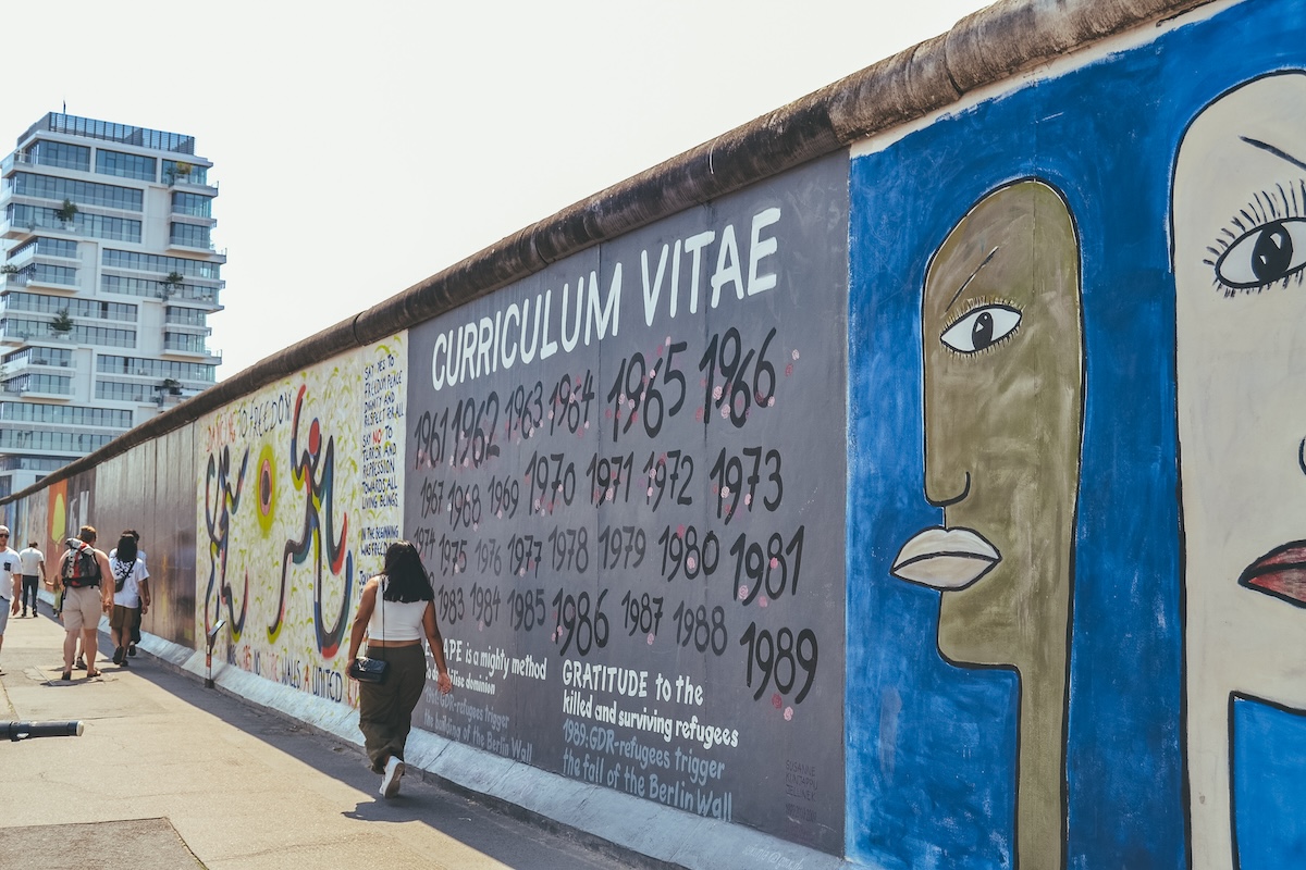The East Side Gallery on a sunny day.