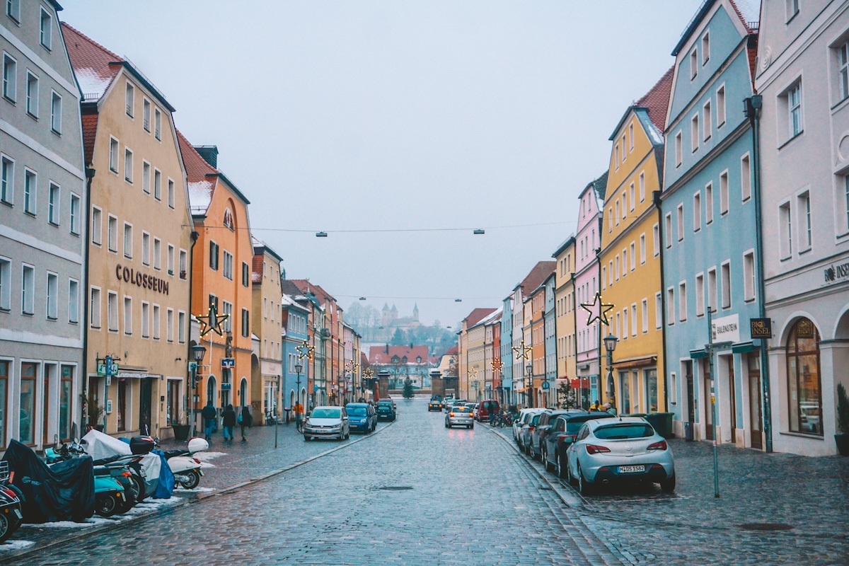 The main street in Stadtamhof