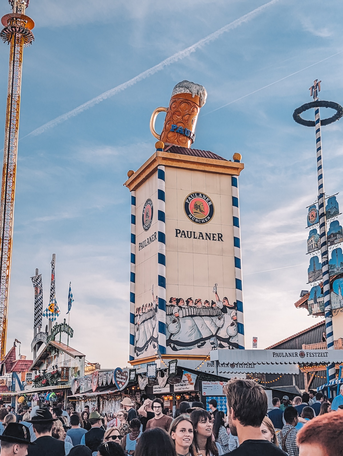 The Paulaner giant mug at Oktoberfest