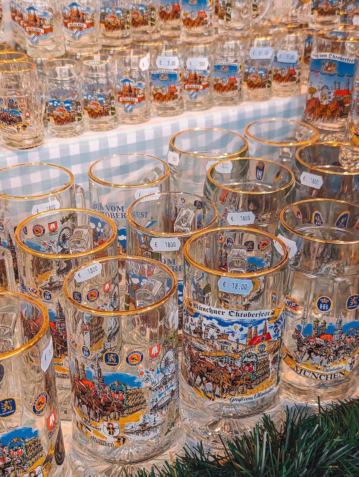 Glass beer steins for sale