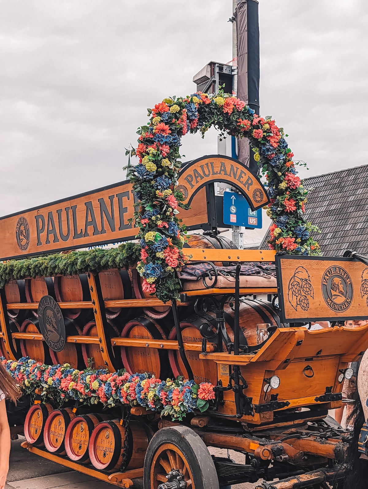 The Paulaner beer wagon at Oktoberfest