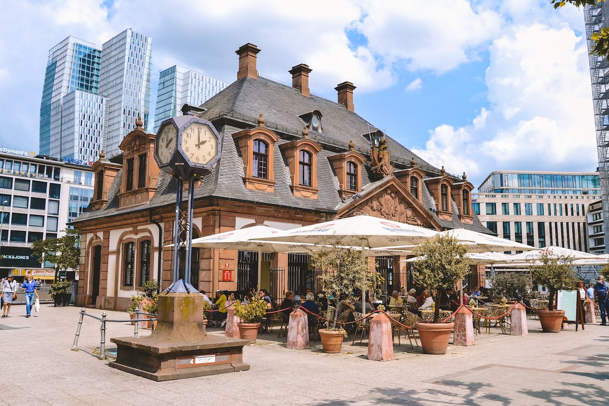 Exterior of the Hauptwache in Frankfurt's New Old Town.