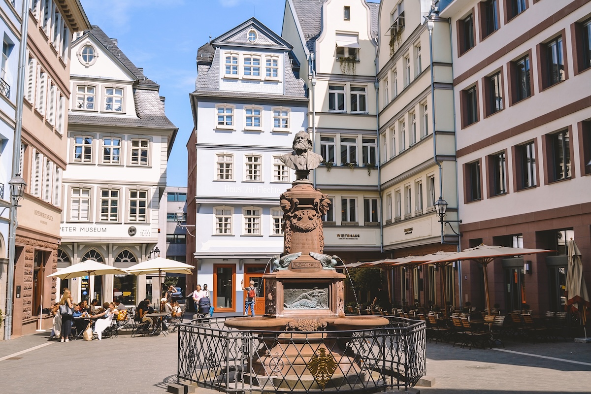 The Hühnermarkt in Frankfurt's New Old Town.