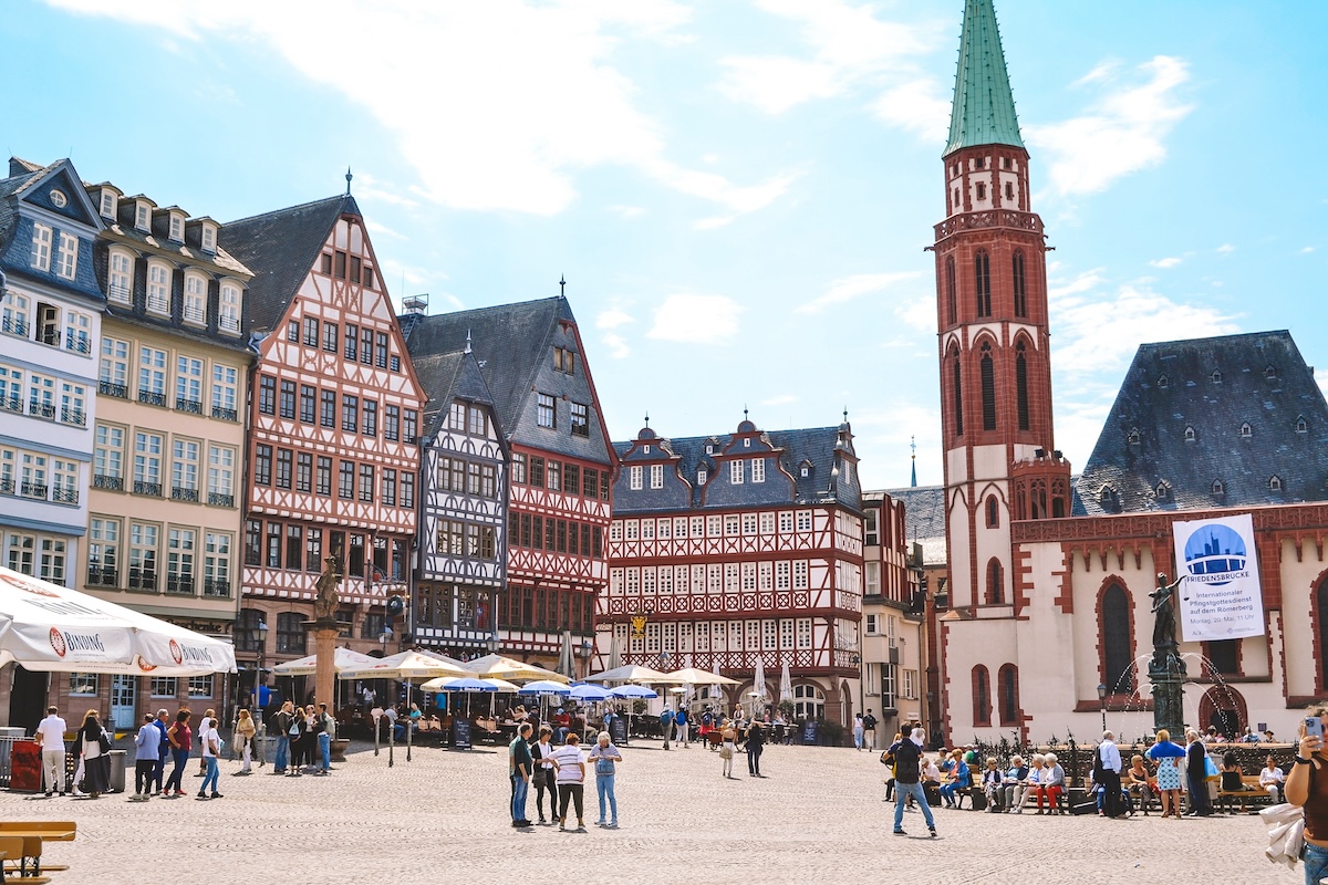 The Römerbrg in Frankfurt's New Old Town.