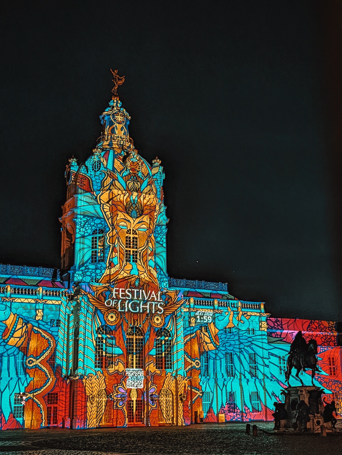 Charlottenburg Palace, lit up for Festival of Lights