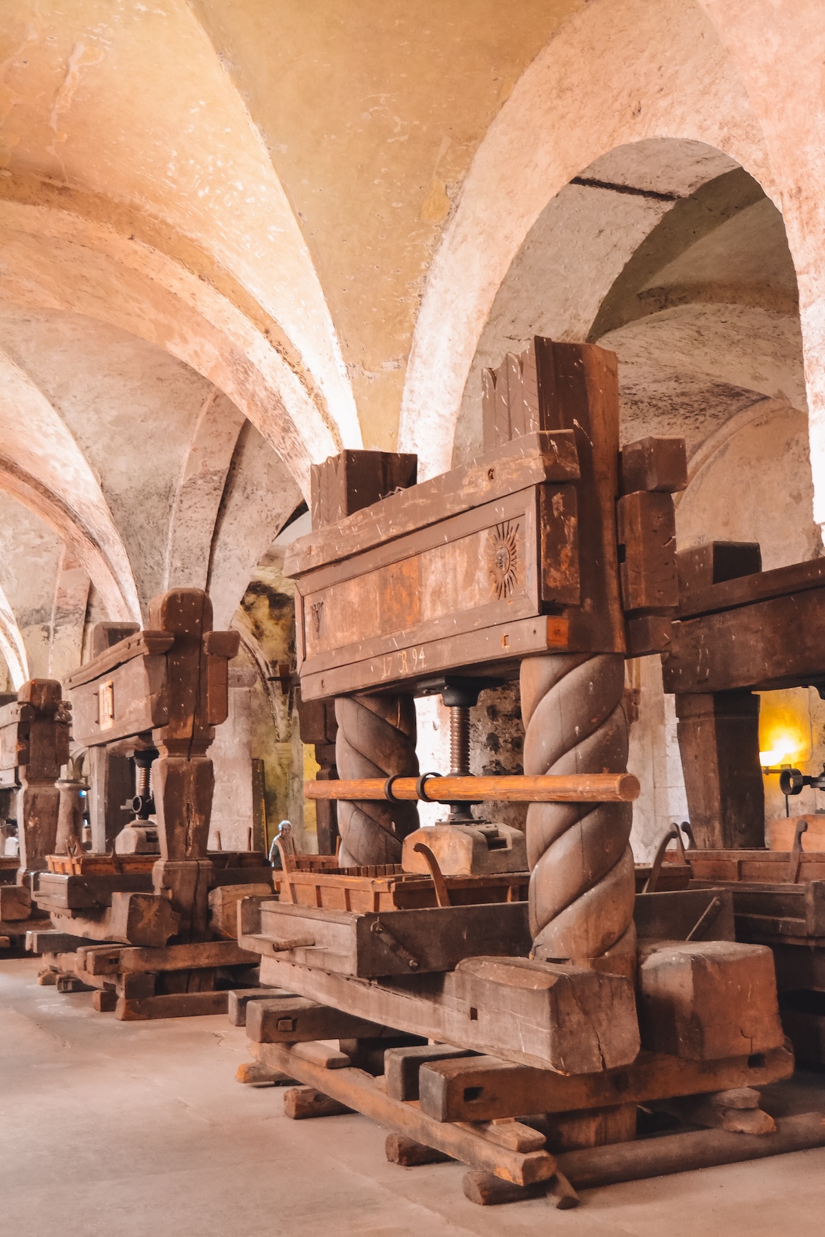 Old wine presses at Kloster Eberbach.