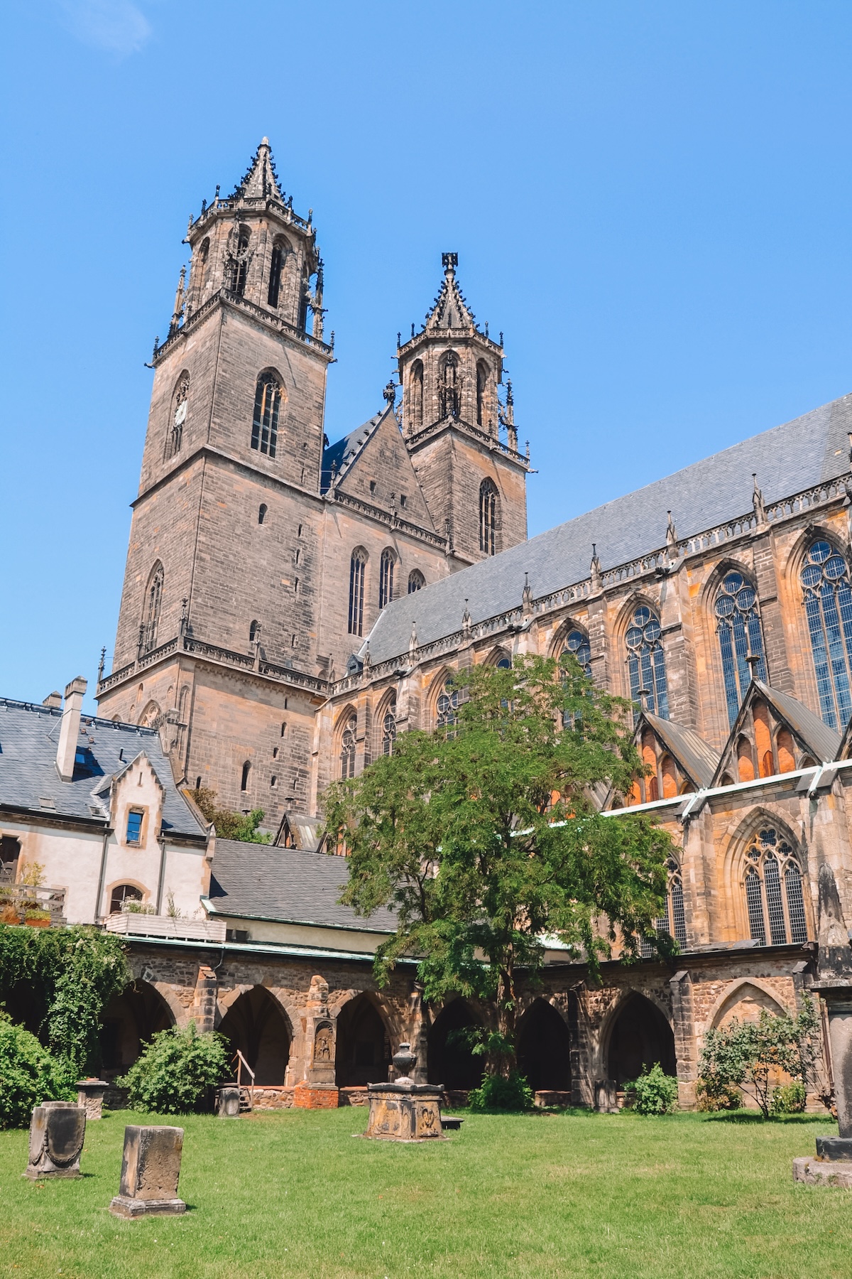 Inner courtyard of the Magdeburg Cathedral