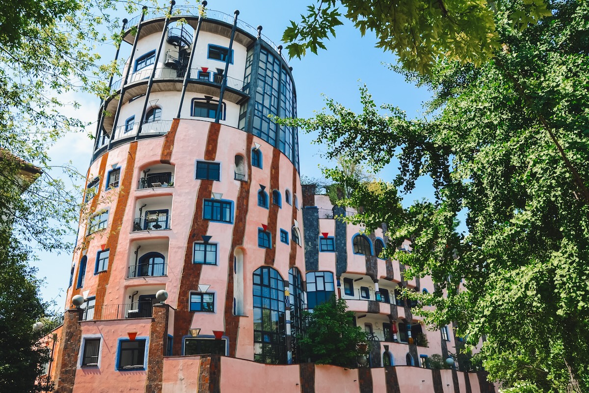 Exterior of Magdeburg's Green Citadel. 