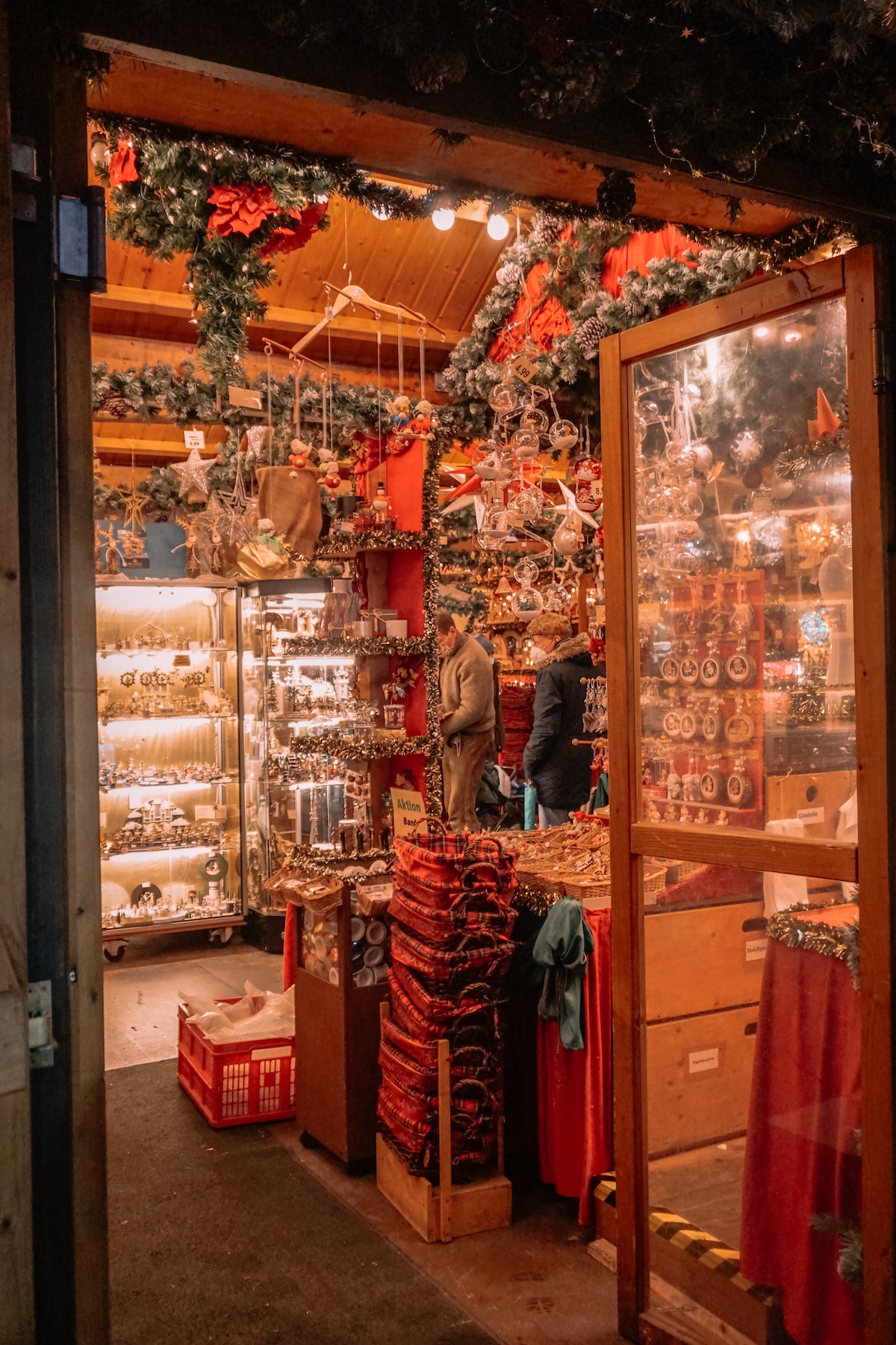 A stall at a Christmas market