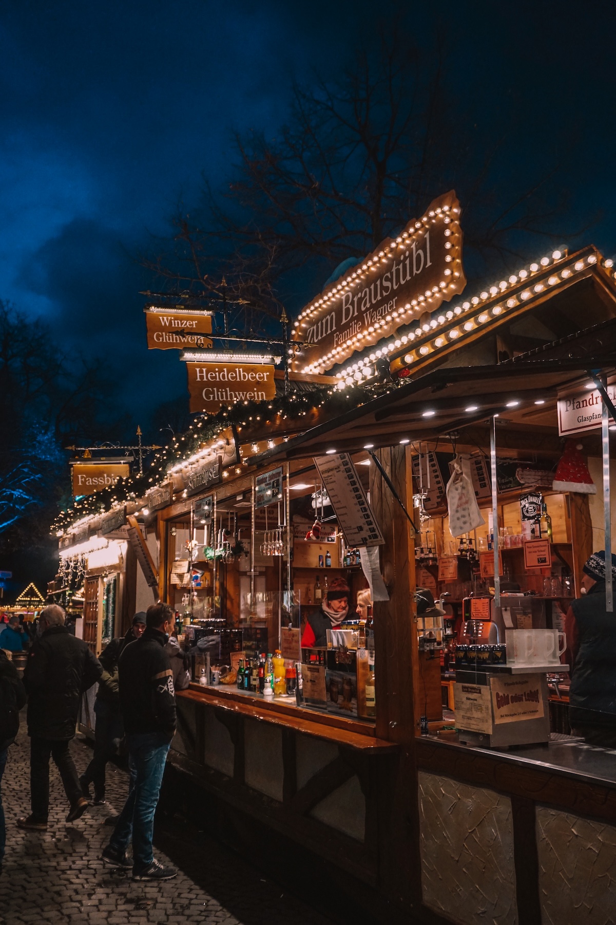 A stall at the Mannheim Christmas market