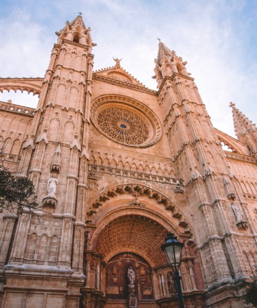 Exterior of the Cathedral of Mallorca in Palma.