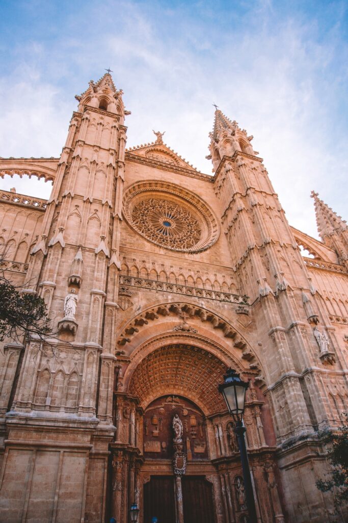 Exterior of the Cathedral of Mallorca in Palma.