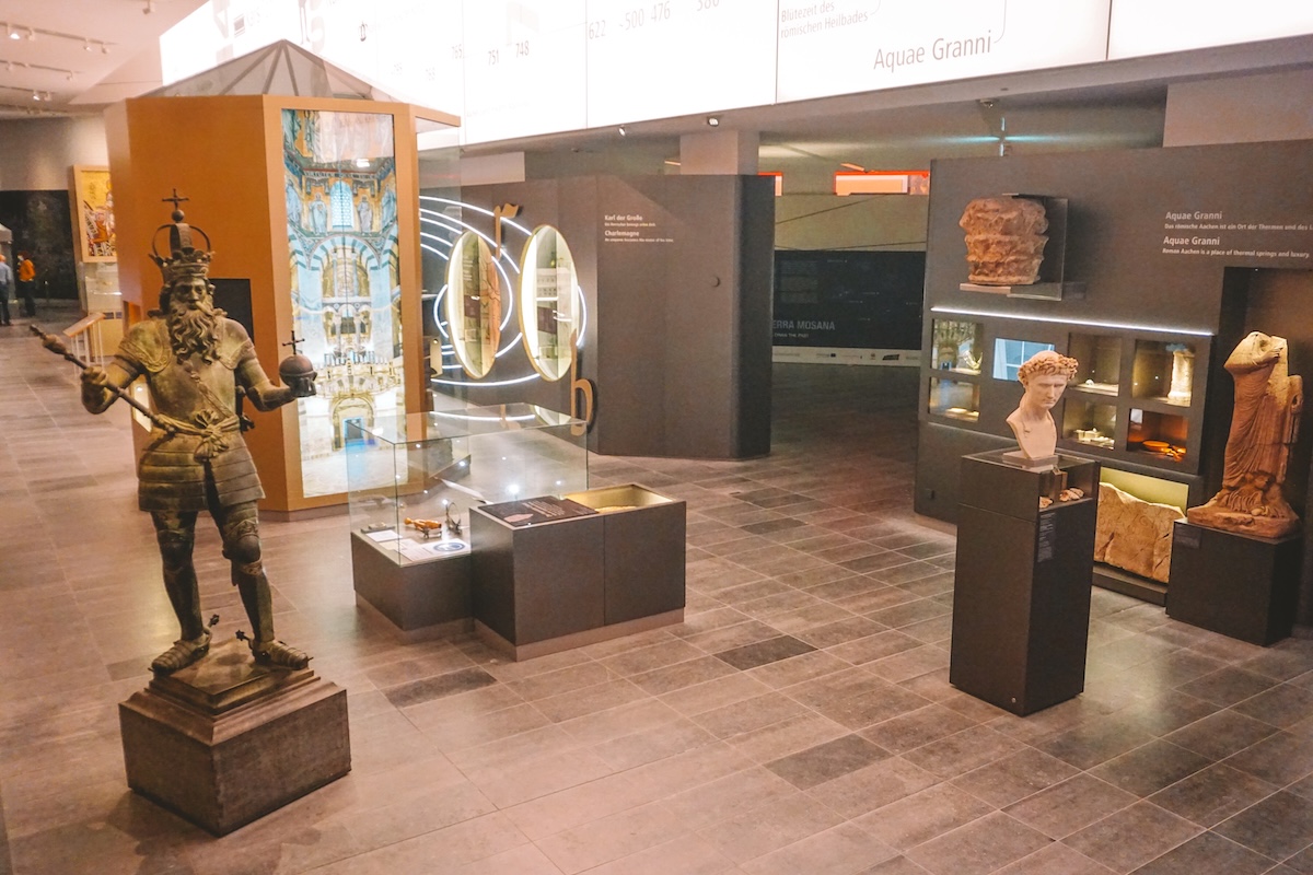 Exhibit inside Charlemagne Center Aachen 