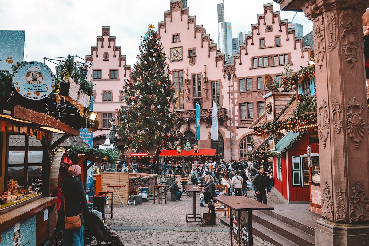 Part of the Frankfurt Christmas Market, at the Römerberg