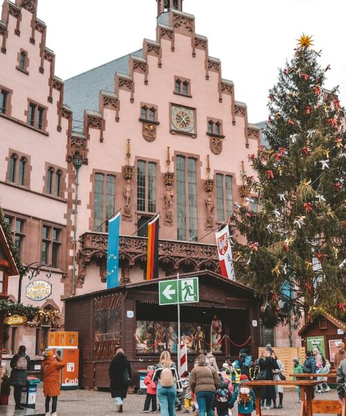 Part of the Frankfurt Christmas Market, at the Römerberg