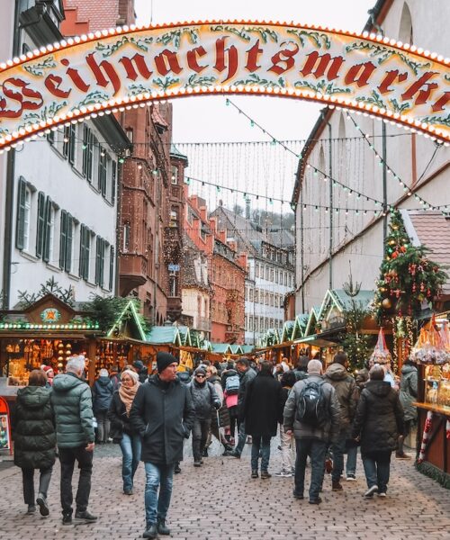 Entrance to the Freiburg Christmas market